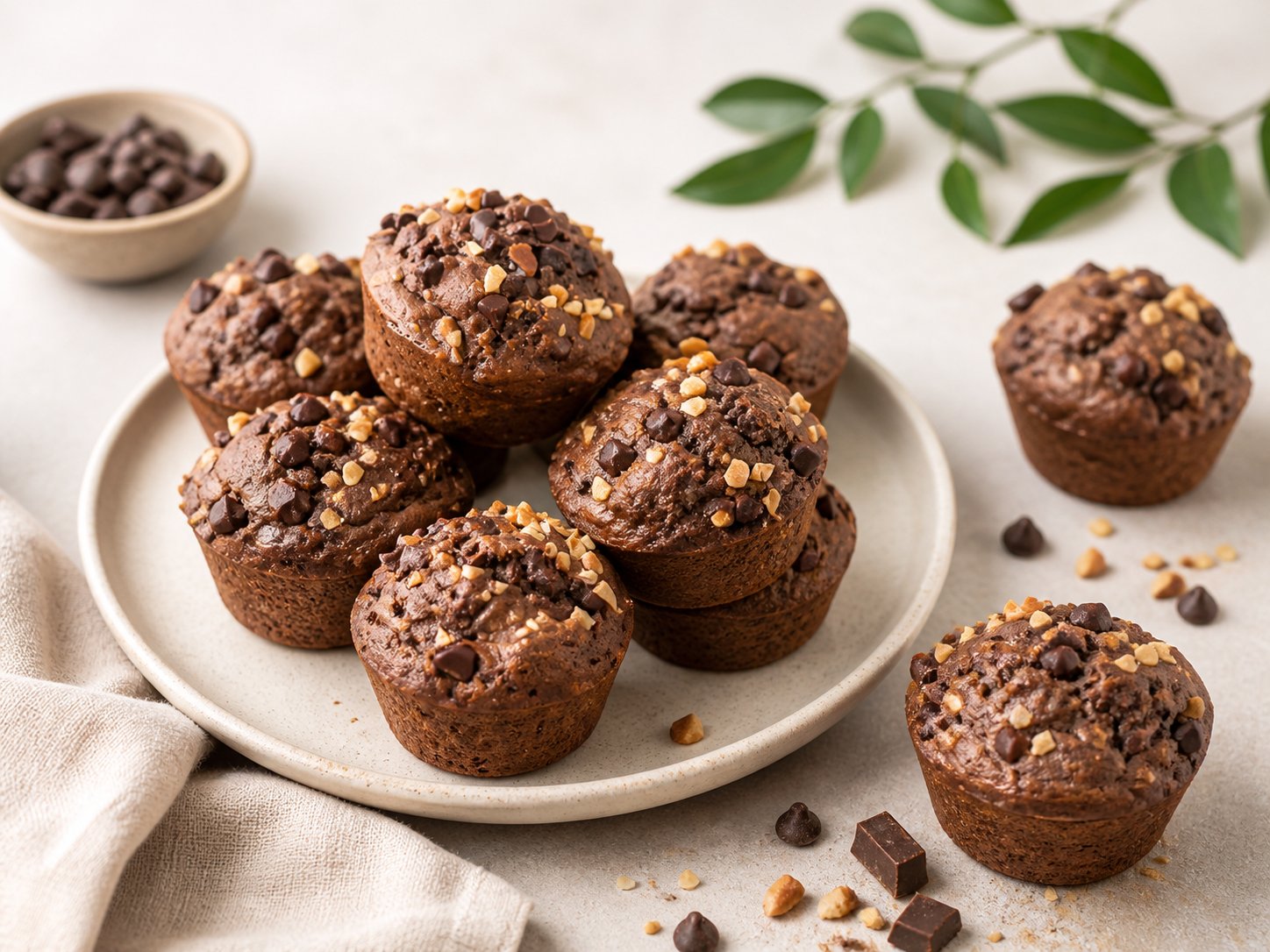 Muffins style brownies 🍫🥜