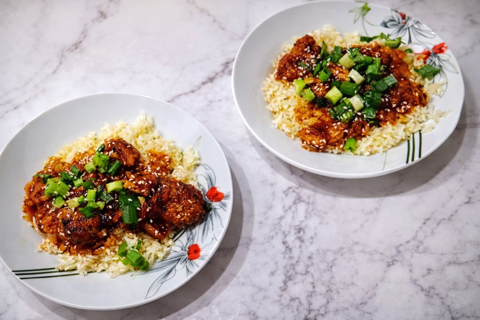Poulet style Tao sucré-épicé