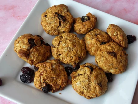 Biscuits à l'avoine et aux canneberges protéinés