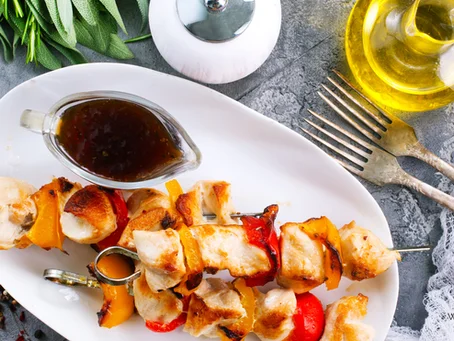 Brochettes de poulet BBQ