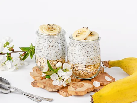 Pudding vanilla banana