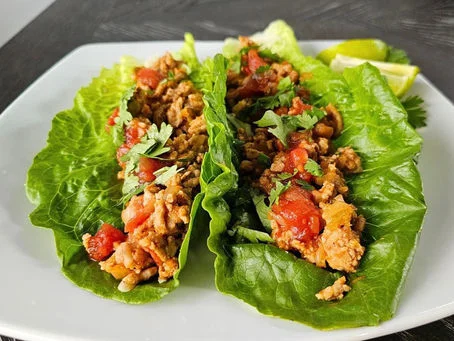 Tacos de laitue au poulet!